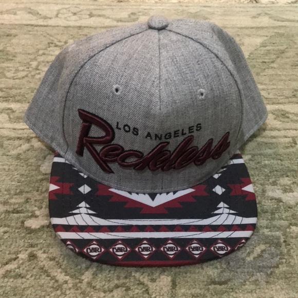 Los Angeles reckeless hat red and gray. - Picture 2 of 5
